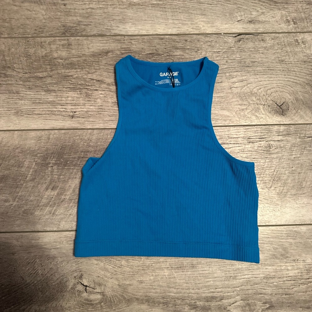 NWT High neck garage tank top